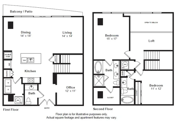 The Monarch by Windsor Rise apartments Austin Floor plan 11