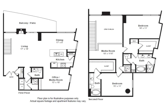 The Monarch by Windsor Rise apartments Austin Floor plan 12