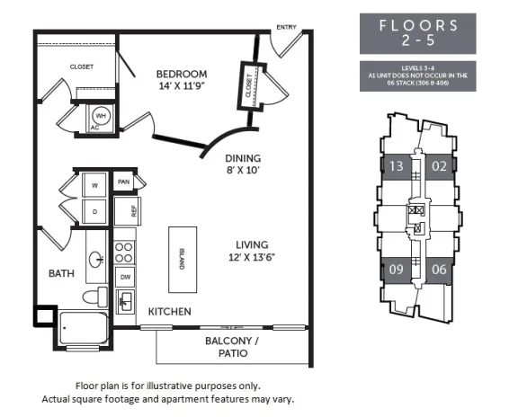 The Monarch by Windsor Rise apartments Austin Floor plan 4