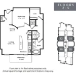 The Monarch by Windsor Rise apartments Austin Floor plan 7
