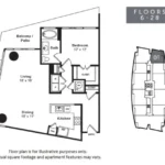 The Monarch by Windsor Rise apartments Austin Floor plan 8