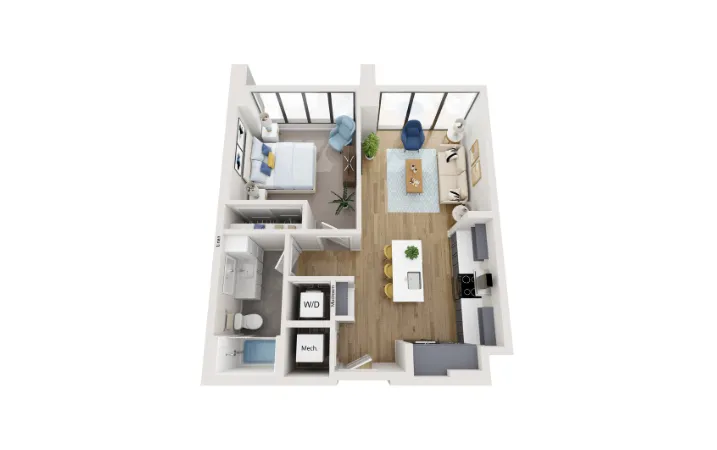 The Quincy Rise apartments Austin Floor plan 11