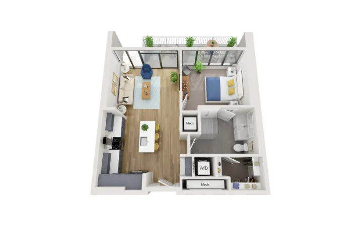 The Quincy Rise apartments Austin Floor plan 17