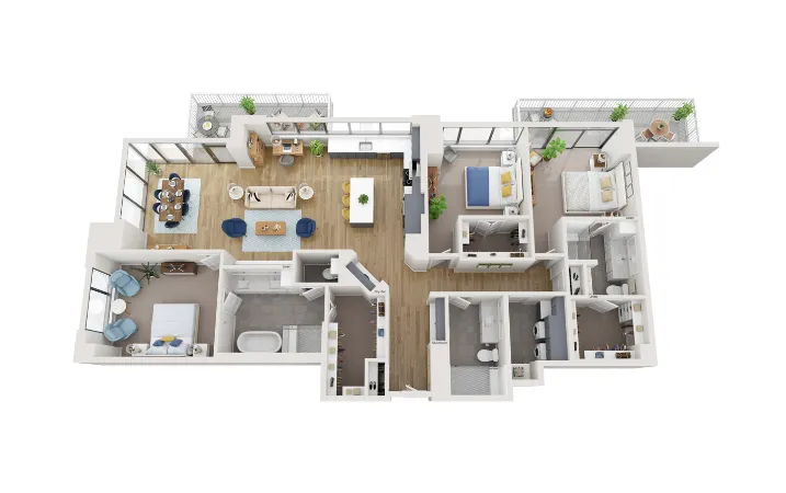 The Quincy Rise apartments Austin Floor plan 28