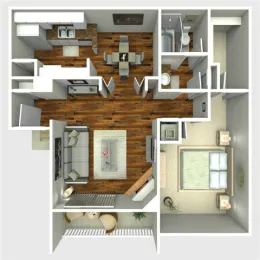 The Quinn at Westchase Rise Apartments Houston FloorPlan 4