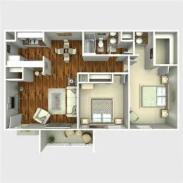 The Quinn at Westchase Rise Apartments Houston FloorPlan 5
