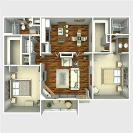 The Quinn at Westchase Rise Apartments Houston FloorPlan 6