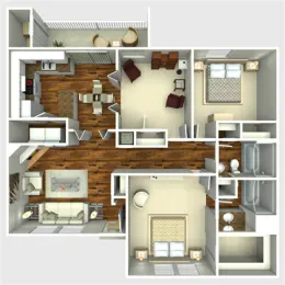 The Quinn at Westchase Rise Apartments Houston FloorPlan 7