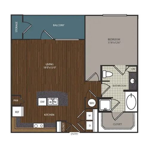 The Richmond at Uptown Rise Apartments Houston FloorPlan 10