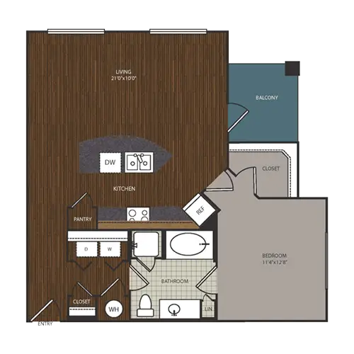 The Richmond at Uptown Rise Apartments Houston FloorPlan 12