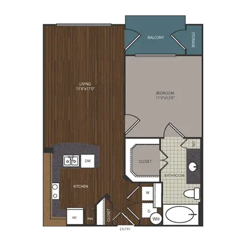 The Richmond at Uptown Rise Apartments Houston FloorPlan 4