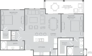 The Towers of Seabrook Rise apartments Houston Floor plan 5