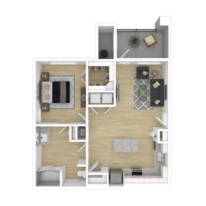 The Verge at Summer Park Rise apartments Houston Floor plan 2