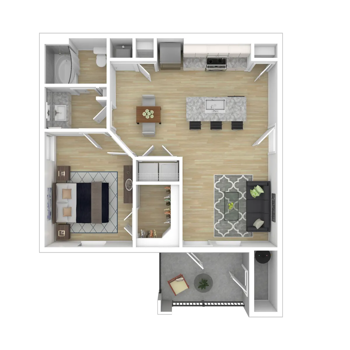 The Verge at Summer Park Rise apartments Houston Floor plan 4