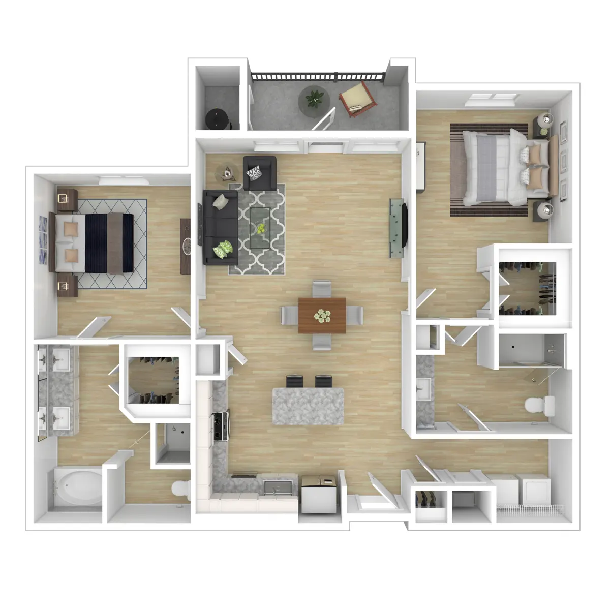 The Verge at Summer Park Rise apartments Houston Floor plan 8