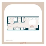 The Waller Rise apartments Austin Floor plan 1