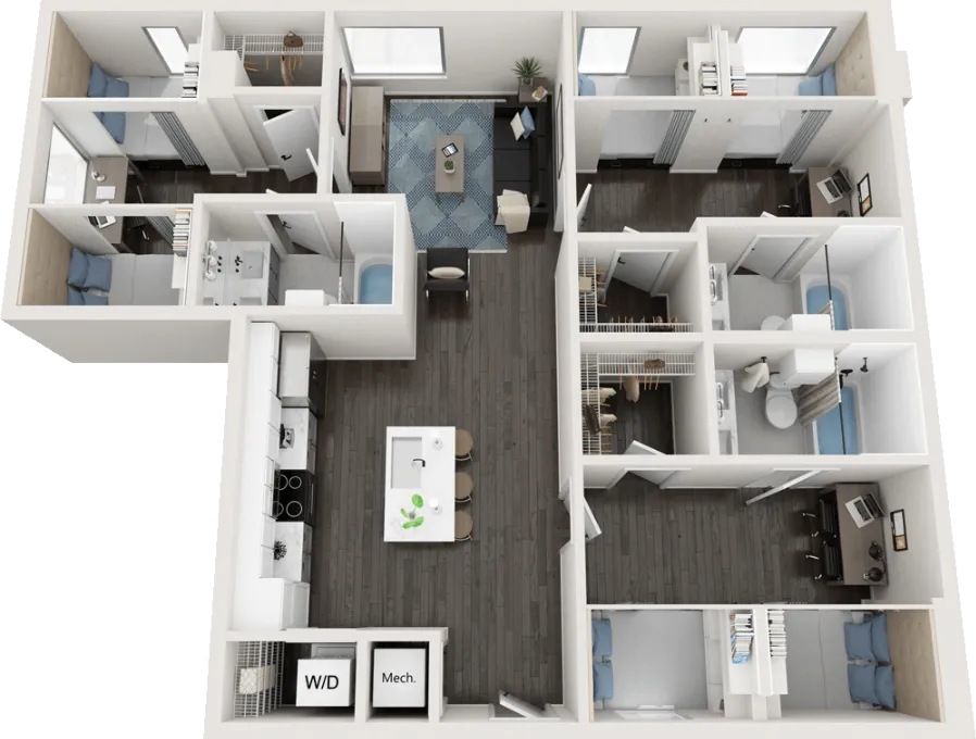 Villas on Rio Rise apartments Austin Floor plan 20