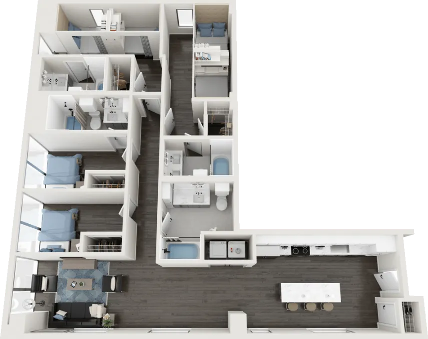 Villas on Rio Rise apartments Austin Floor plan 29