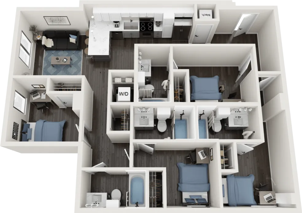 Villas on Rio Rise apartments Austin Floor plan 31