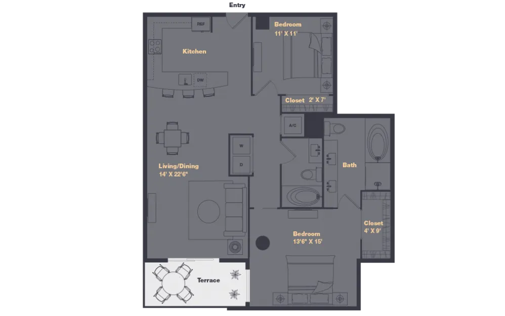 Whitley Rise apartments Austin Floor plan 23