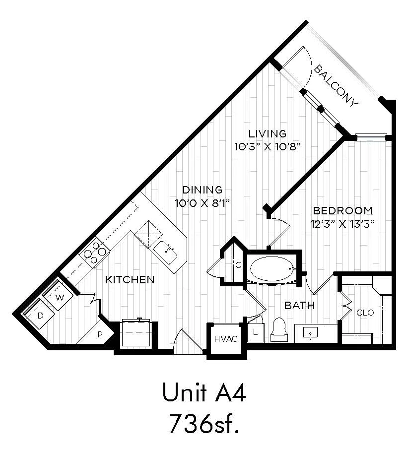 Aura Beacon Island Rise Apartments Houston FloorPlan 4