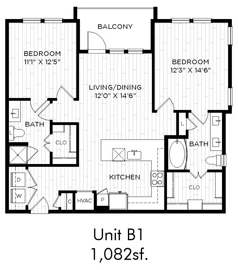 Aura Beacon Island Rise Apartments Houston FloorPlan 8