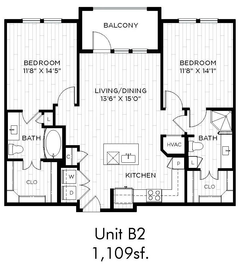 Aura Beacon Island Rise Apartments Houston FloorPlan 9