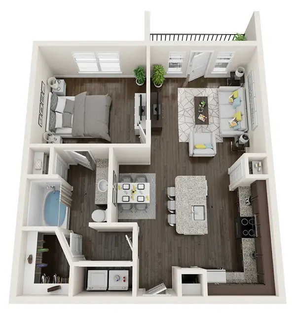 The Summit at Rivery Park Rise Apartments FloorPlan 4