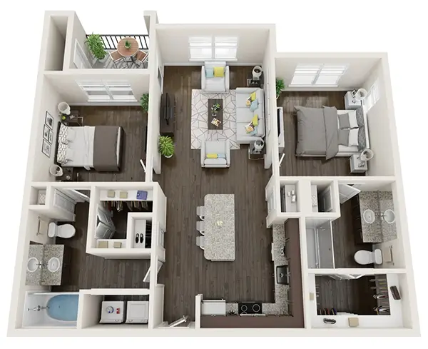 The Summit at Rivery Park Rise Apartments FloorPlan 5