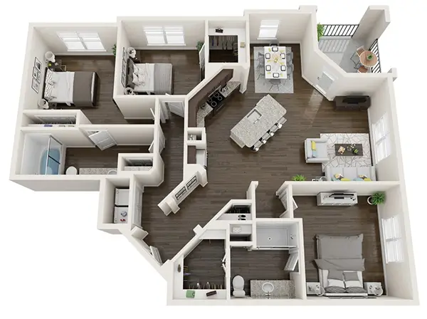 The Summit at Rivery Park Rise Apartments FloorPlan 7