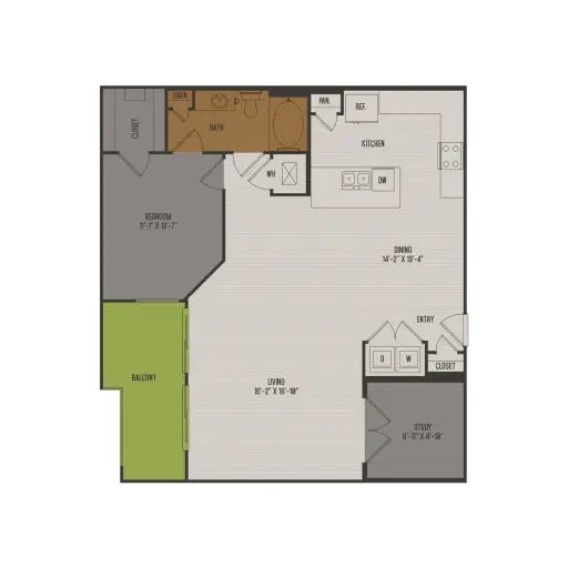 2626 Fountain View Houston Apartments Floor Plan 11