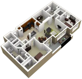 3000 Sage Apartments Houston Apartment Floor Plan 14