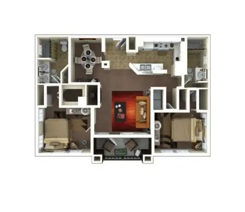 Ashford Lakes Houston Apartments Floor Plan 7