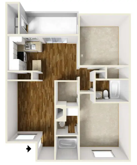 Bankside Village Houston Apartment Floorplan 10