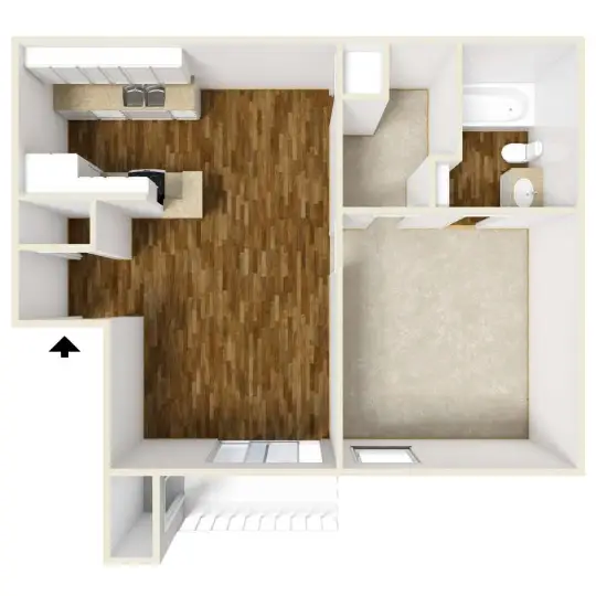 Bankside Village Houston Apartment Floorplan 3
