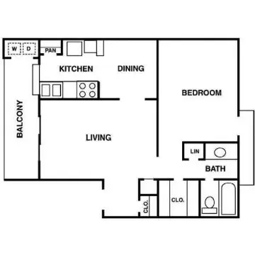 Bankside Village Houston Apartment Floorplan 4