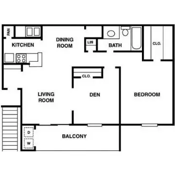 Bankside Village Houston Apartment Floorplan 6