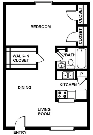 Bellaire Oaks Apartments Houston Apartment Floor Plan 1