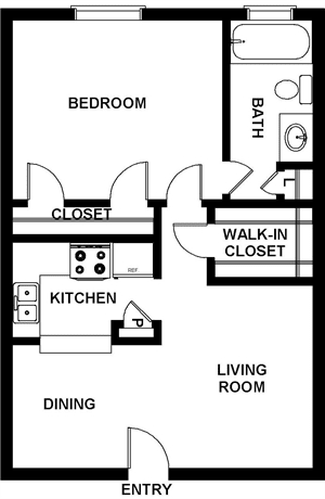 Bellaire Oaks Apartments Houston Apartment Floor Plan 2