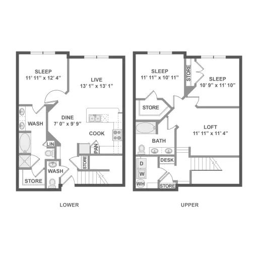 Caroline Post Oak Houston Apartments Floor Plan 10