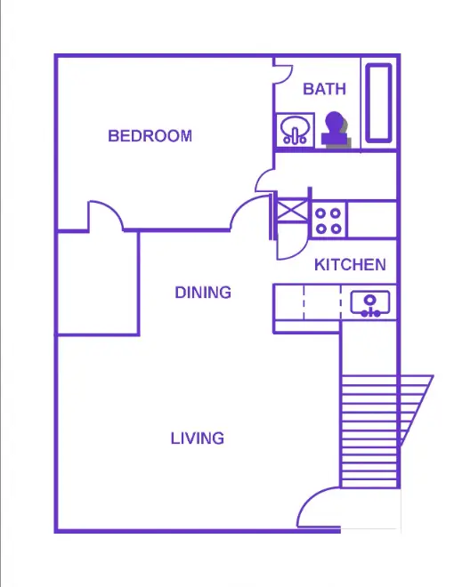 Coral Hills Apartments Houston Floor Plan 1 (2)