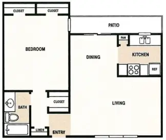 Crossview Courts Apartments Houston Apartments Floor Plan 1