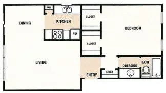 Crossview Courts Apartments Houston Apartments Floor Plan 4