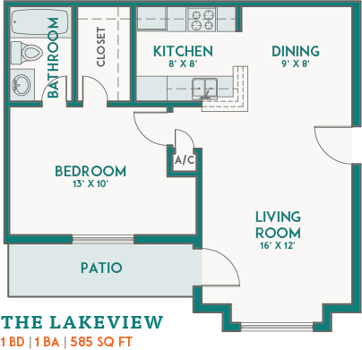 Crystal Falls Houston Apartments Floor Plan 2