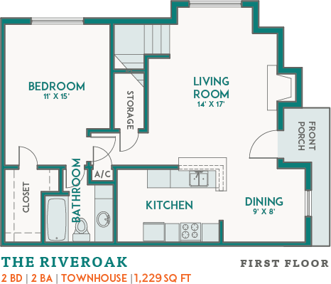Crystal Falls Houston Apartments Floor Plan 7