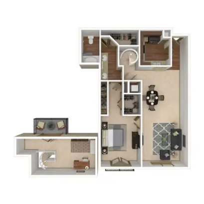 Deerwood Apartments Houston Floor Plan 19
