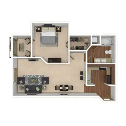 Deerwood Apartments Houston Floor Plan 2