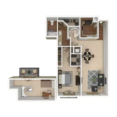 Deerwood Apartments Houston Floor Plan 21