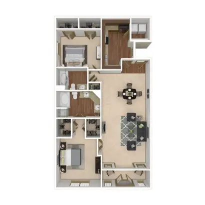 Deerwood Apartments Houston Floor Plan 26