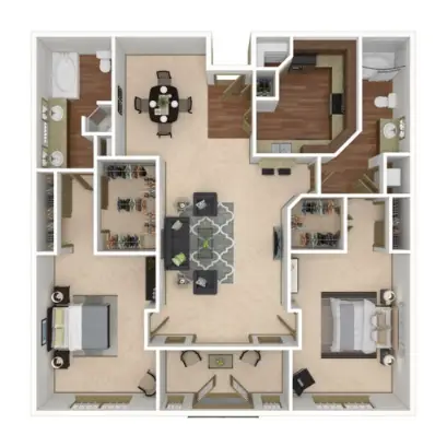 Deerwood Apartments Houston Floor Plan 29